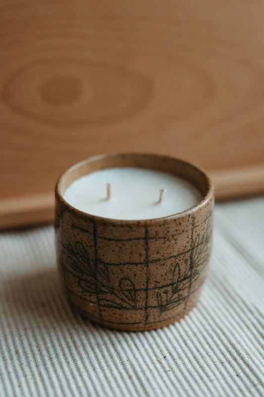 double-wick doodle candle