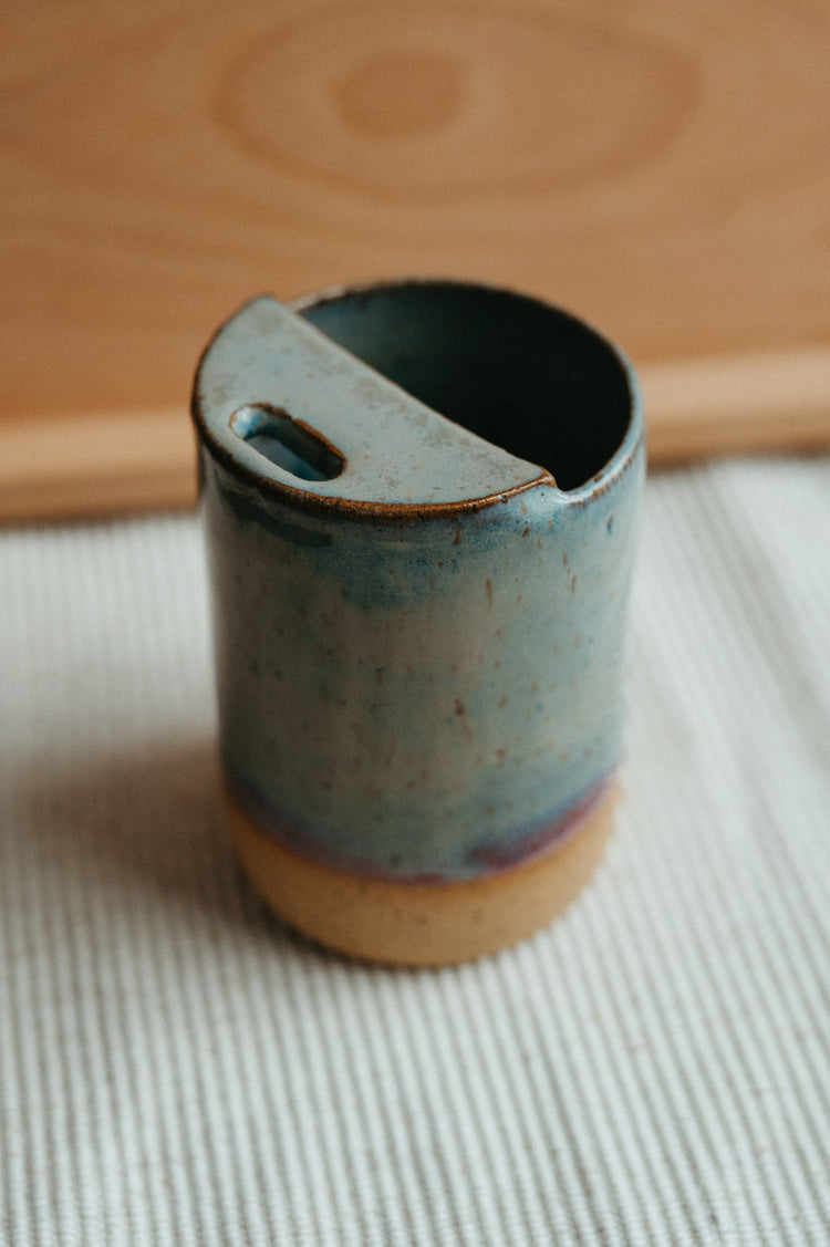 muted blue adventure cup