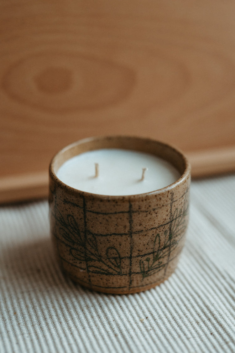 double-wick doodle candle