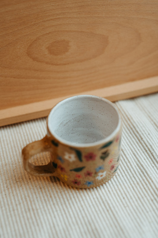 field of flowers mug